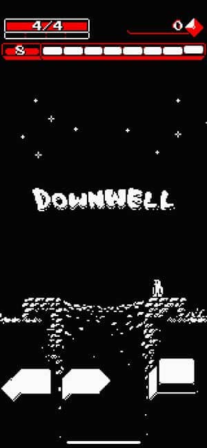 Game hành động đồ họa pixel cổ điển hấp dẫn Downwell cho iOS