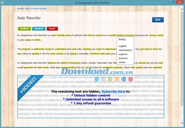 Dr Assignment Auto Rewriter