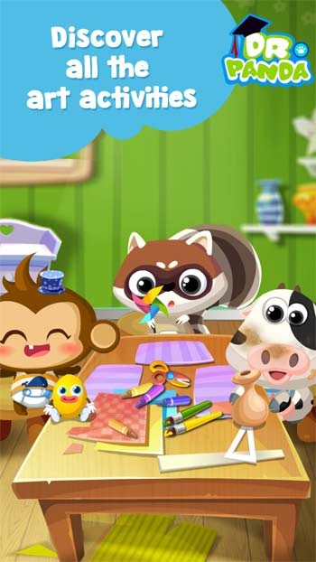 Khám phá nhiều hoạt động làm đồ thủ công thú vị trong Dr. Panda Art Class
