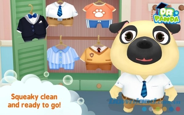 Dr. Panda Bath Time cho Android để bé ăn diện cho các nhân vật ngộ nghĩnh theo sở thích