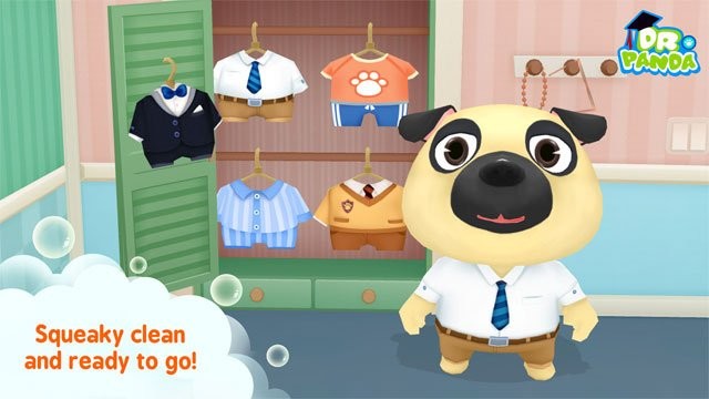 Thay bộ đồ sạch sẽ và sẵn sàng đi làm