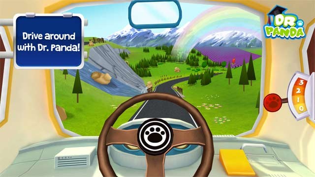 Game bé lái xe bus với gấu trúc - Dr. Panda Bus Driver
