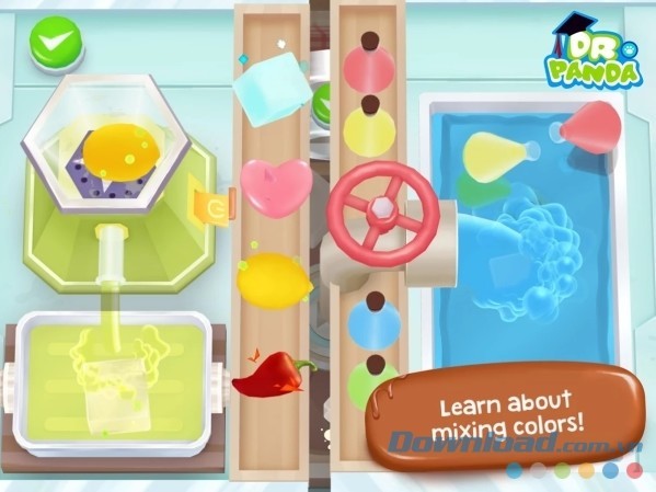 Dr. Panda Candy Factory cho Android dạy bé kết hợp màu sắc