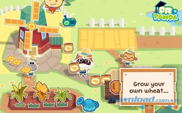 Dr. Panda Farm cho Android dạy bé cách trồng lúa mì