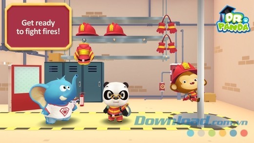 Biệt đội Dr. Panda Firefighters cho iOS sẵn sàng lên đường chiến đấu với lửa
