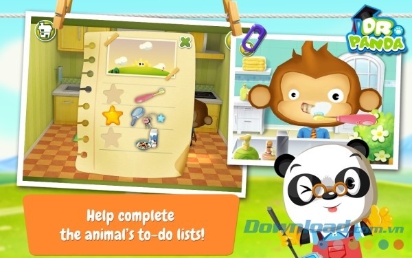 Dr. Panda Home cho Android dạy bé cách làm việc vặt trong nhà