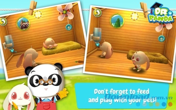 Dr. Panda Home cho Android để bé thỏa sức chơi đùa cùng vật nuôi