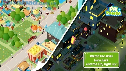 Xem bầu trời chuyển tối và thành phố lung linh lúc lên đèn