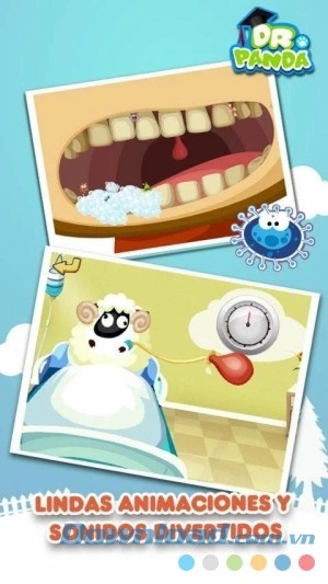 Dr. Panda Hospital cho Android để bé đo huyết áp