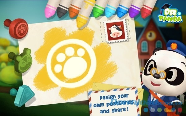 Dr. Panda Mailman cho Android thiết kế một sân chơi vui nhộn, bổ ích dành cho các bé