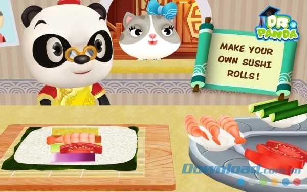 Game quản lý nhà hàng vui vẻ Dr. Panda Restaurant Asia cho Android