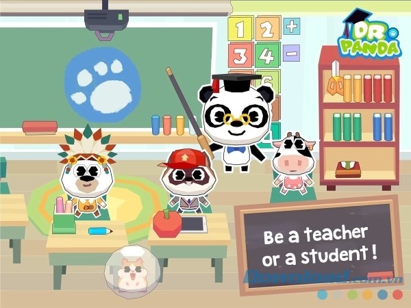 Game mô phỏng trường học Dr. Panda School cho Android