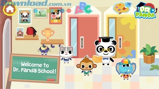 Khám phá ngôi trường gấu trúc với nhiều điều thú vị