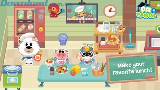 thưởng thức bữa trưa ngon lành cùng nhiều người bạn