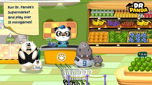 Khám phá siêu thị cùng Dr. Panda với 10 mini-game hấp dẫn