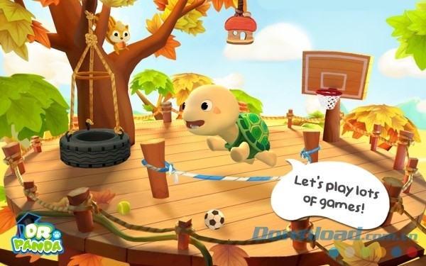 Game chăm sóc thú cưng hấp dẫn Dr. Panda & Toto's Treehouse cho Android