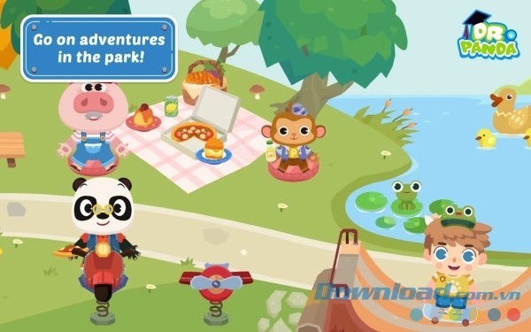 Phiêu lưu trong công viên của Dr. Panda Town cho Android