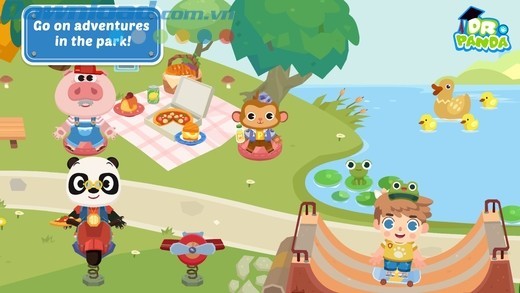 Đồ họa siêu đẹp, sáng sủa, nội dung an toàn cho trẻ em