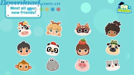 gặp gỡ nhiều nhân vật dễ thương khác nhau