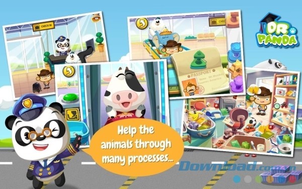 Dr. Panda's Airport cho Android có rất nhiều hoạt động thú vị đang chờ bé khám phá