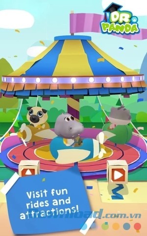 Chơi đu quay trên Dr. Panda's Carnival cho Android