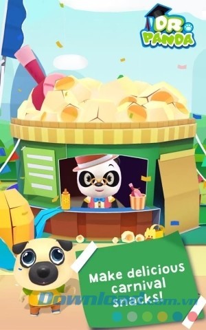 Chế biến đồ ăn trong Dr. Panda's Carnival cho Android