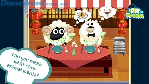 Phục vụ các món ăn thơm ngon cho các loài động vật