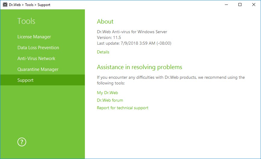 Dr.Web AntiVirus for Windows Server