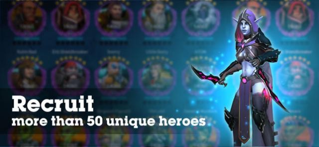 Triệu hồi hơn 50 anh hùng độc đáo, mạnh mẽ