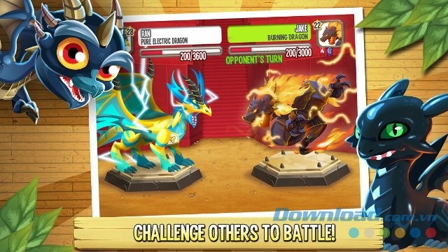 Đối đầu với những người chơi khác trong Dragon City