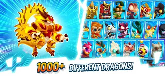 Game có hơn 1000 con rồng khác nhau