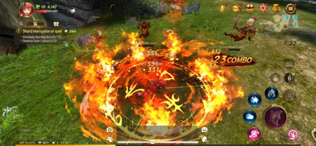 Triển khai chuỗi kỹ năng tạo ra hiệu ứng chiến đấu đẹp mắt