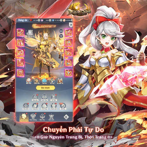 Hỗ trợ chuyển phái tự do, vẫn giữ nguyên trang bị