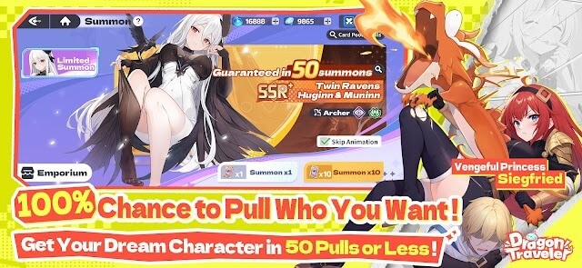 Tỷ lệ 100% ra nhân vật bạn muốn trong 50 lượt quay