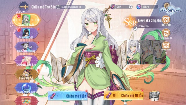 Sở hữu hệ thống chiêu mộ nhân vật đa dạng thông qua các chế độ Gacha