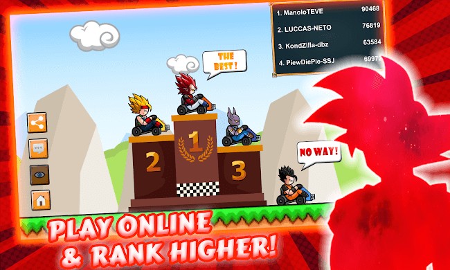 Chơi game Dragon Z Super Kart trực tuyến