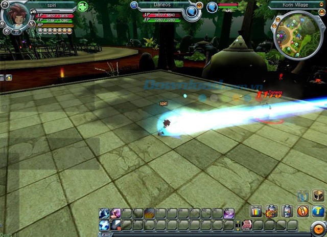 Một cảnh trong game DragonBall Online