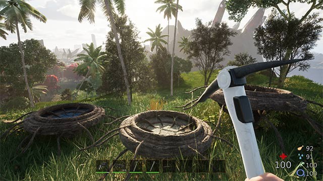 Tích cực kiếm tài nguyên và item để tập trung vào chế tạo, xây dựng nơi trú ẩn