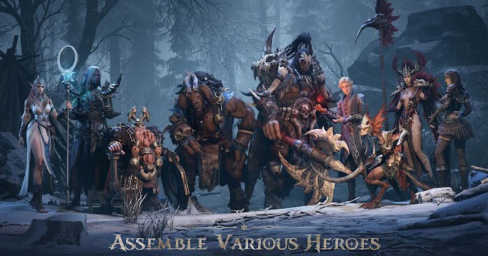 Hơn 200 anh hùng với hàng triệu cách kết hợp và xây dựng đội quân trong game Dragonheir: Silent Gods