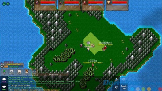 Giao diện game Dragon's Blade