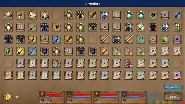 Hòm đồ của nhân vật