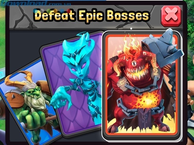 tham gia vào các trận đánh boss hoành tráng