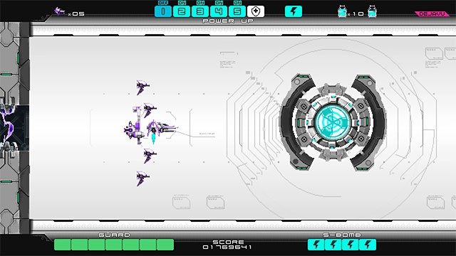 Liên tục nâng cấp chiến đấu cơ Drainus bằng năng lượng hấp thụ từ kẻ địch