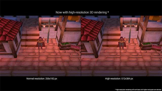 DraStic app giúp nâng cấp đồ họa 3D của trò chơi lên gấp 2 lần so với độ phân giải gốc