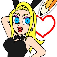 Draw Happy Beauty - Tải Game Giải Đố Vẽ Cô Nàng Xinh Đẹp