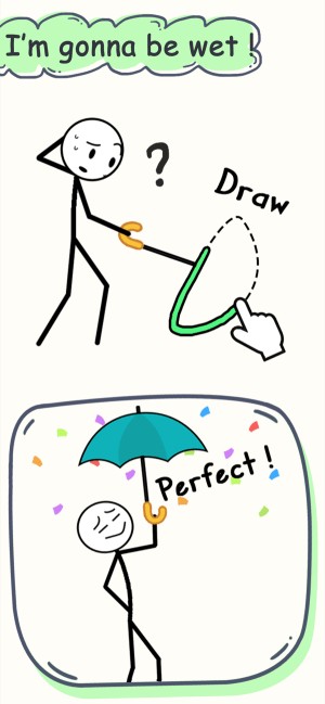 Draw Puzzle 2 là game giải đố bằng cách vẽ tranh hài hước