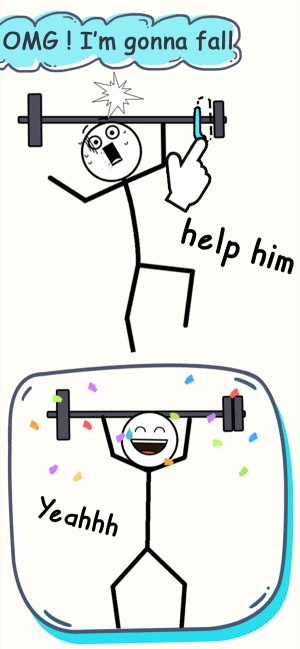 Giúp stickman trở thành vận động viên cử tạ