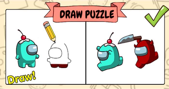 Draw Puzzle - Draw one part là game vẽ hình giải đố vui nhộn