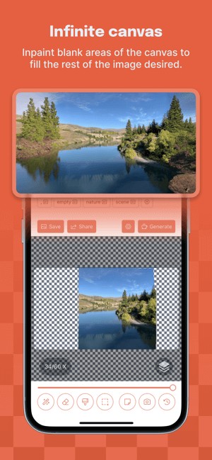 Draw Things như một canvas vô tận