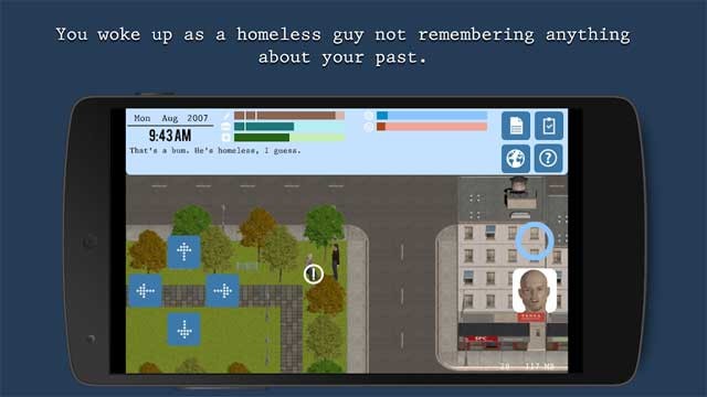 Nếu chọn nhân vật nam, bạn sẽ tỉnh dậy và không nhớ gì về bản thân